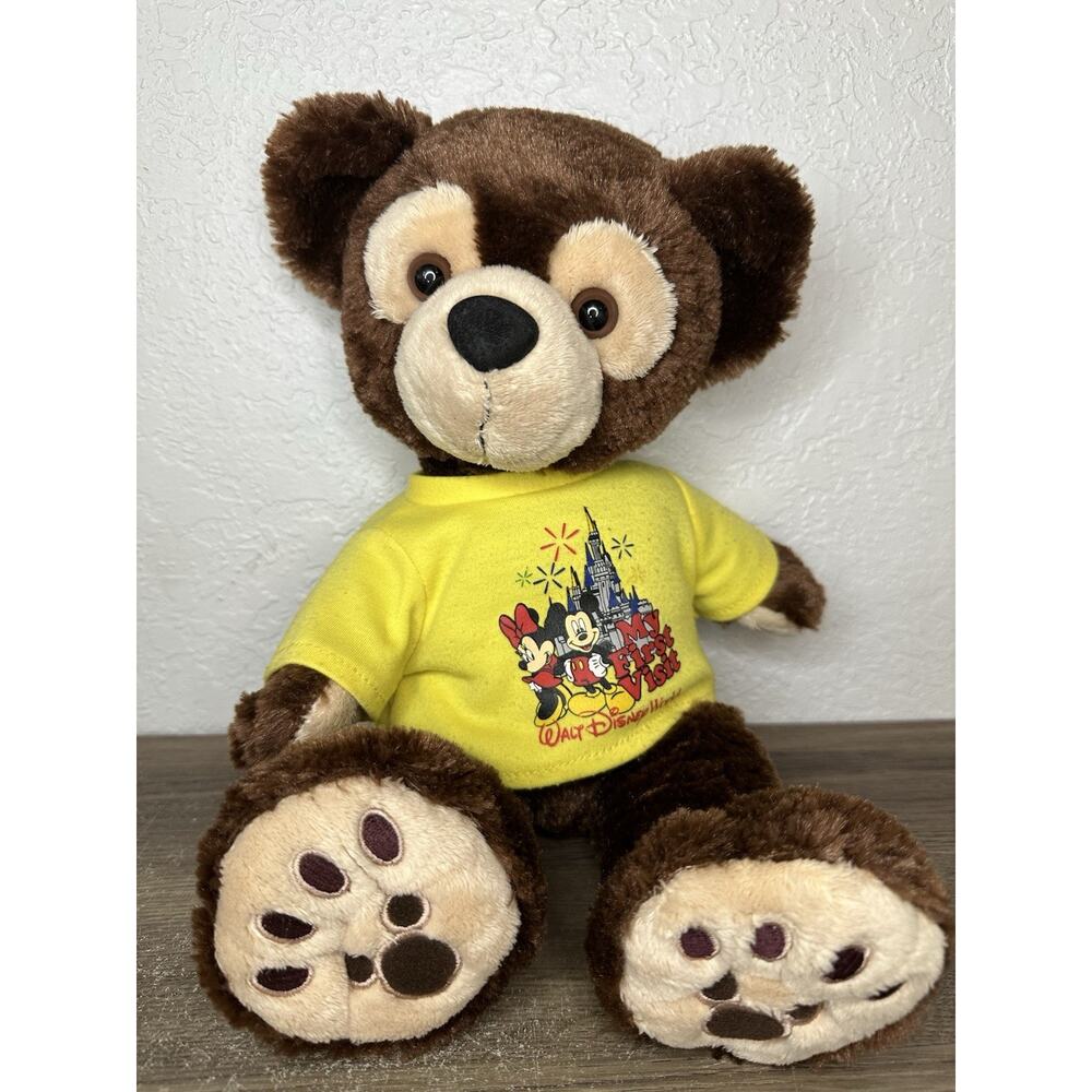 Disney Store World Parks Duffy Bear My First Visit Plush Doll Pre Hidden Mickey